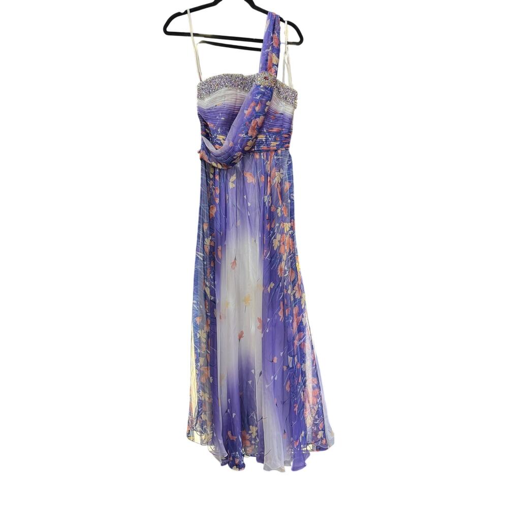 $450 Vintage Y2K Beaded Dave & Johnny Maxi Dress Size 1/2 (S) NWT - Picture 2 of 10